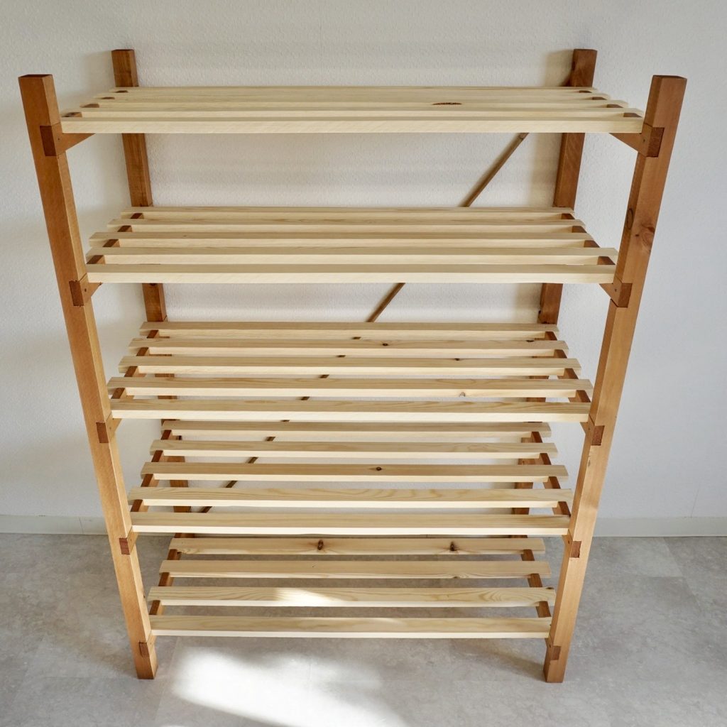 Persimmon-dyed Dual Tone Shelf – ちょうどいい棚の作り方