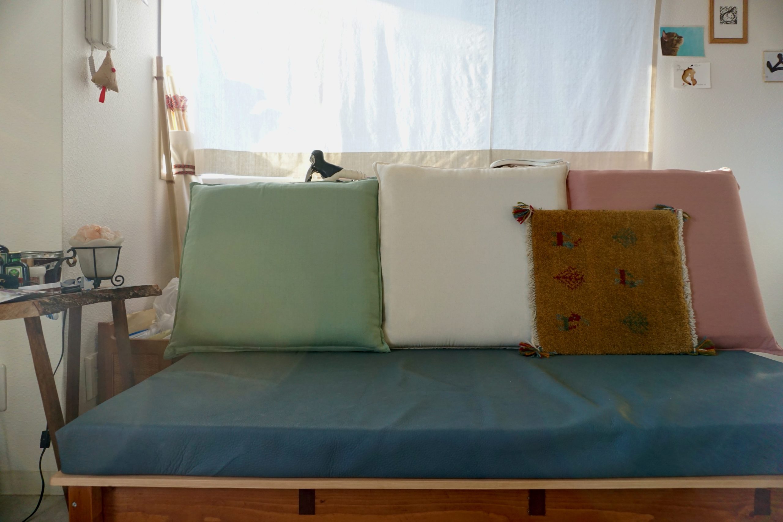 70年代オーディオに合わせたソファ作り